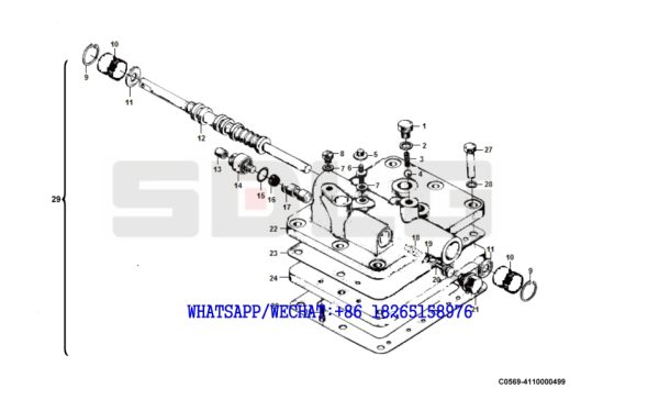 Sdlg Lg Wheel Loader With Yuchai Engine Shift Control Valve