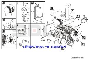 1 SDLG G9190 MOTOR GRADER Engine system A0100-2801000546