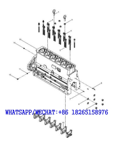 1 WEICHAI WP6G125E202 DHB06G0200 DIESEL ENGINE Engine block group A101-4110001949