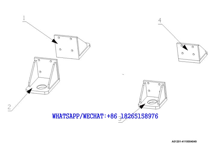 1 YUCHAI YC6J125-T302 (J8N0L4) DIESEL ENGINE Engine Bracket Assembly