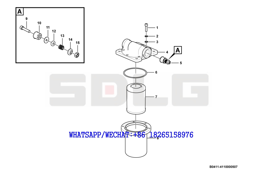 10 SDLG LG933 WHEEL LOADER WITH YUCHAI ENGINE (410710) Oil filter