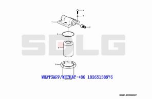 10 SDLG LG936 WHEEL LOADER (410708) Oil filter B0421-4110000507