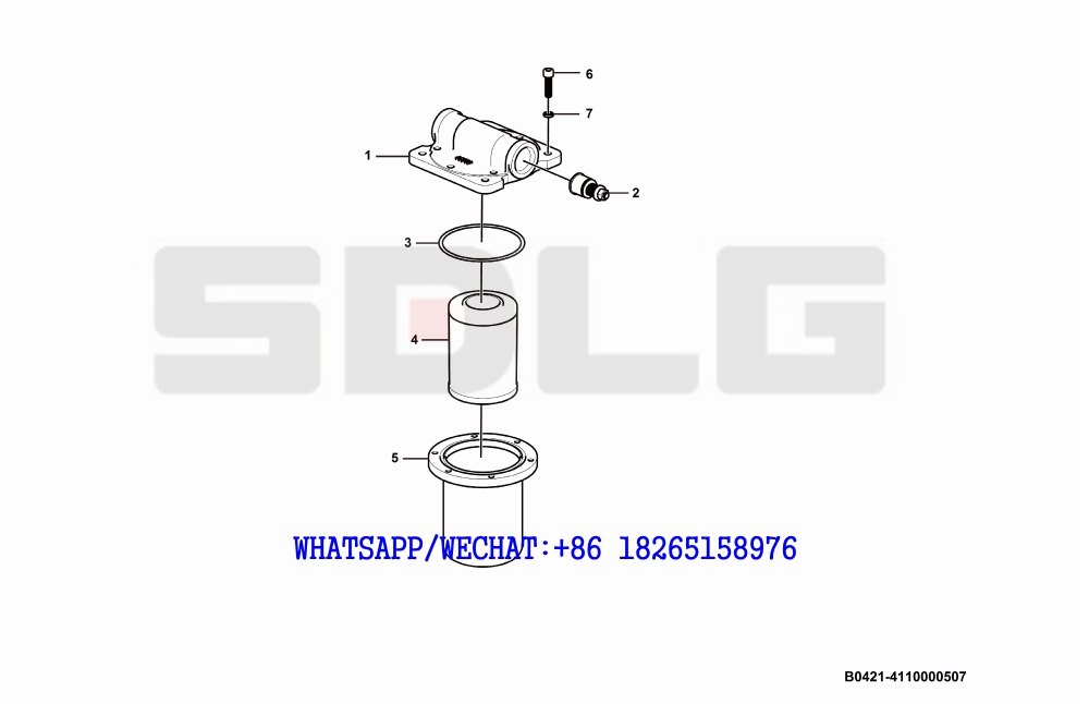 10 SDLG LG936 WHEEL LOADER (410708) Oil filter B0421-4110000507