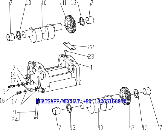 10 WEICHAI TD226B DIESEL ENGINE MASS BLANCER ASSEMBLY