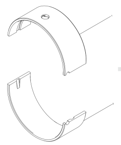 WEICHAI WP6 DHP06G0215 WP6G125E3 ENGINE Thrust Bearing Set