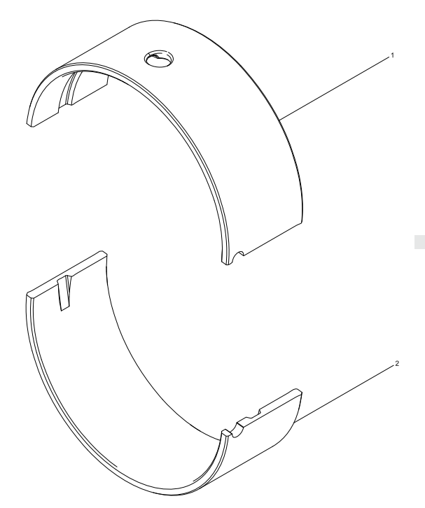 WEICHAI WP6 DHP06G0215 WP6G125E3 ENGINE Thrust Bearing Set