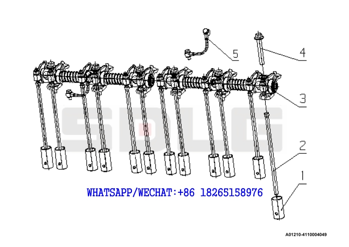 10 YUCHAI YC6J125-T302 (J8N0L4) DIESEL ENGINE Valve transfer device