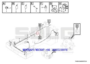 100 SDLG LG933 WHEEL LOADER WITH YUCHAI ENGINE Rear frame electric assembly P4200-2942000735