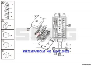 100 SDLG LG936 WHEEL LOADER (330602) Fuse and relay unit P4320-4130001873