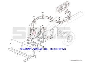 101 SDLG G9190 MOTOR GRADER Dozer blade assembly H3600-2836000113