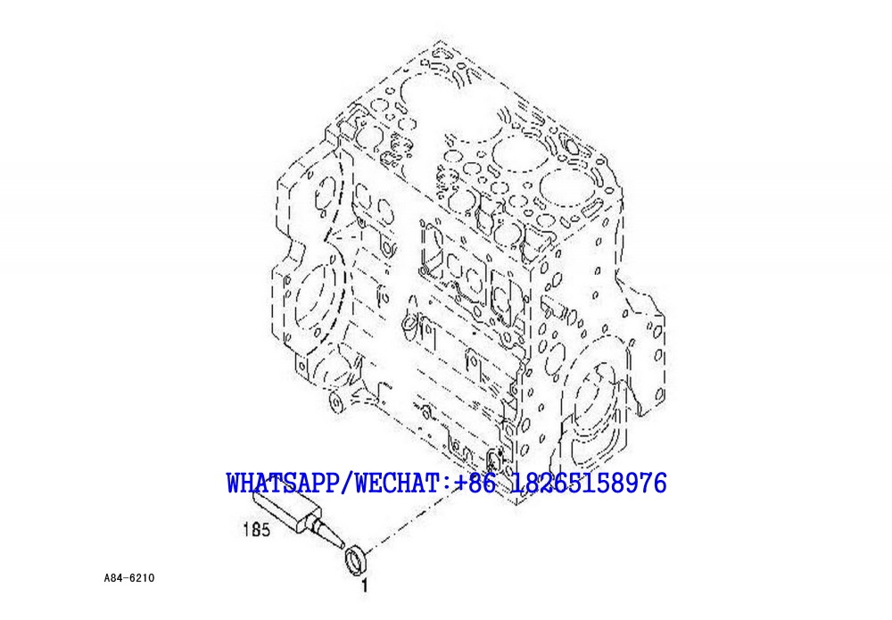 102 SDLG LG6225E HYDRAULIC EXCAVATOR Plug-cylinder block filling port A84-6210