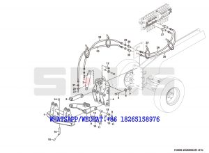 104 SDLG G9190 MOTOR GRADER Front Scarifier assembly H3600-2836000251