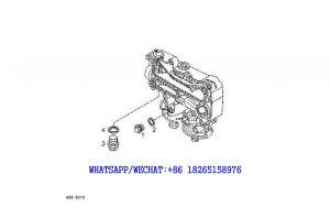 106 SDLG LG6225E HYDRAULIC EXCAVATOR Blanking parts-oil cooler housing A88-6210