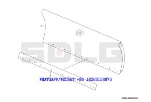 107 SDLG G9190 MOTOR GRADER 8ft Dozer Blade Module (add) H3600-2836000261