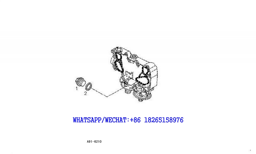 109 SDLG LG6225E HYDRAULIC EXCAVATOR Blanking parts-oil cooler A91-6210