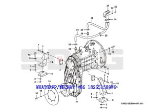 11 SDLG RS8140 ROAD ROLLER Transmission assembly C0600-2806000337