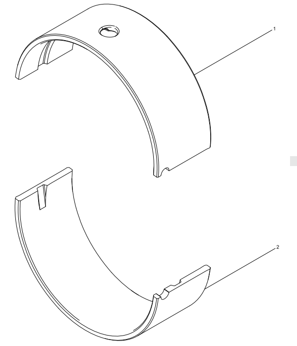 WEICHAI WP6 DHP06G0215 WP6G125E3 ENGINE Main Bearing Set