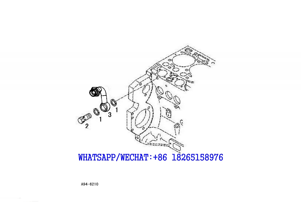 112 SDLG LG6225E HYDRAULIC EXCAVATOR Back leak.connect A94-6210