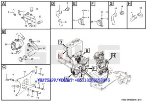 115 SDLG G9190 MOTOR GRADER Steering pump system I1520-2815000407