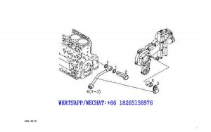 116 SDLG LG6225E HYDRAULIC EXCAVATOR Cylinder block intake tubing assembly A98-6210