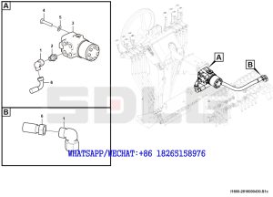 119 SDLG G9190 MOTOR GRADER Steering gear system I1600-2816000430