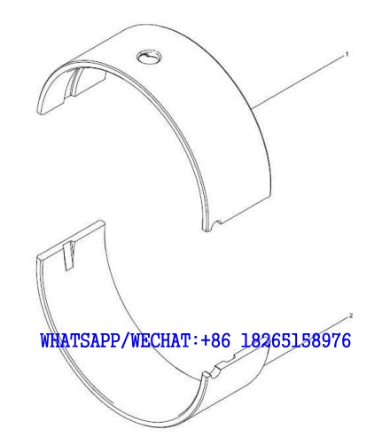 12 WEICHAI WP6G125E202 DHB06G0200 DIESEL ENGINE 13034906 Thrust main bearing bush assembly A117-4110002247