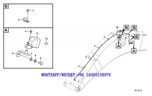 121 SDLG LG6225E HYDRAULIC EXCAVATOR Working lamp on boom B4-6210