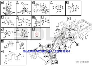 122 SDLG G9190 MOTOR GRADER Service brake assembly J1800-2818000380