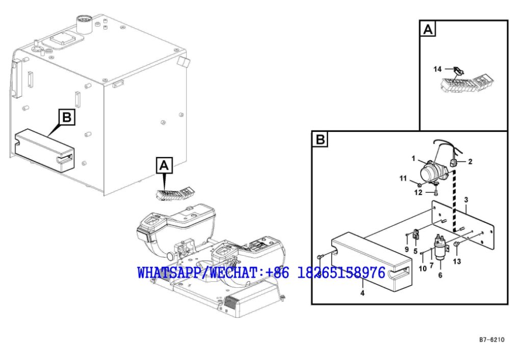 124 SDLG LG6225E HYDRAULIC EXCAVATOR Switch B7-6210