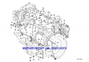 129 SDLG LG6225E HYDRAULIC EXCAVATOR Engine cable harness B12-6210