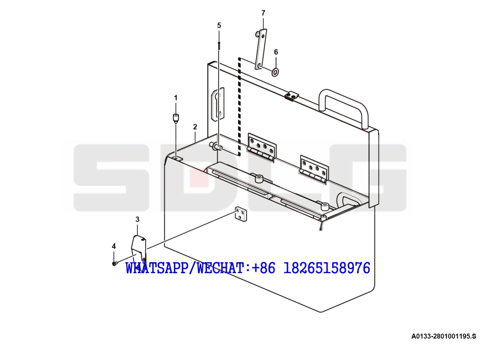 13 SDLG G9190 MOTOR GRADER Preheater box assembly A0133-2801001195