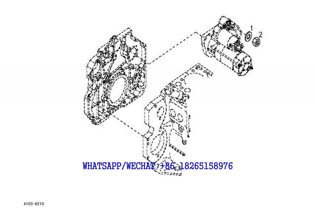 13 SDLG LG6225E HYDRAULIC EXCAVATOR Engine fastenings A103-6210