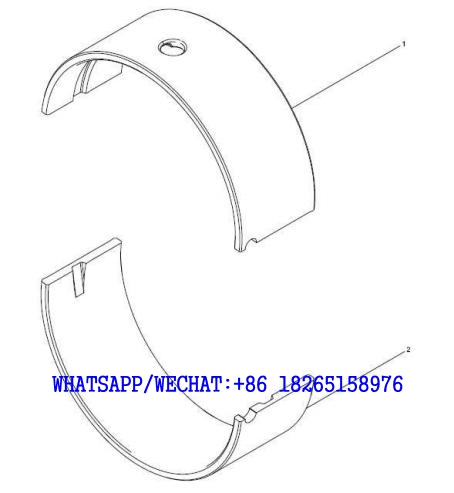 13 WEICHAI WP6G125E202 DHB06G0200 DIESEL ENGINE 13034907 Main bearing set A112-4110000846