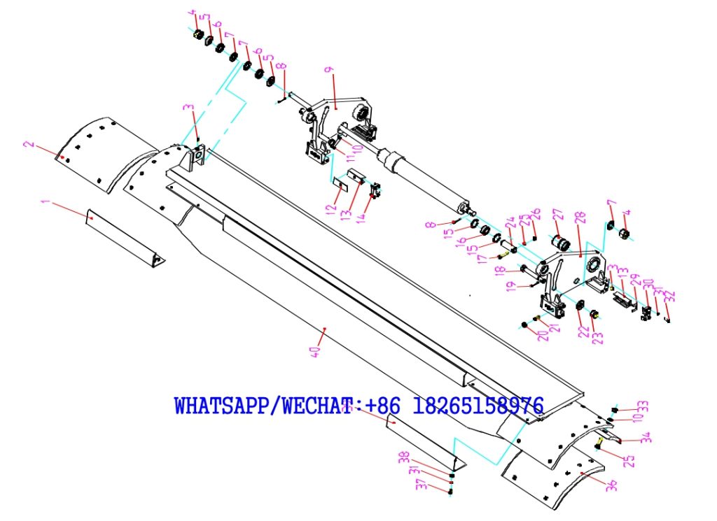 13 XCMG GR165,GR185,GR180,GR215 MOTOR GRADER PARTS CATALOG Brade assembly