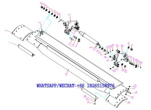 13 XCMG GR165,GR185,GR180,GR215 MOTOR GRADER PARTS CATALOG Brade assembly