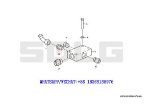 130 SDLG G9190 MOTOR GRADER Oil returning block assembly J1830-2818000378