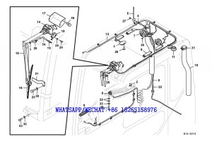 131 SDLG LG6225E HYDRAULIC EXCAVATOR Cable harnesses cab B14-6210