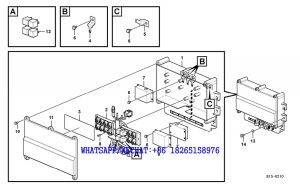 132 SDLG LG6225E HYDRAULIC EXCAVATOR Electrical relay B15-6210