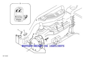 134 SDLG LG6225E HYDRAULIC EXCAVATOR Instrument panel warning unit and information unit B17-6210