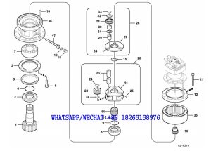 138 SDLG LG6225E HYDRAULIC EXCAVATOR Swing gearbox C2-6210