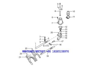 14 SDLG B877 BACKHOE LOADER PARTS CATALOG Speed controls C9-4110001921