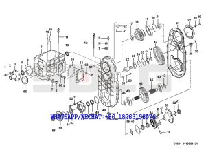 14 SDLG RS8140 ROAD ROLLER Transmission Housing C0611-4110001121