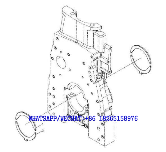 14 WEICHAI WP6G125E202 DHB06G0200 DIESEL ENGINE Thrust plate assembly A119-4110002247