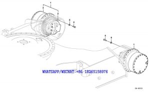 140 SDLG LG6225E HYDRAULIC EXCAVATOR Travel motor with mounting parts C4-6210