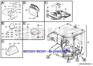 142 SDLG G9190 MOTOR GRADER Cab assembly L2500-2825000564