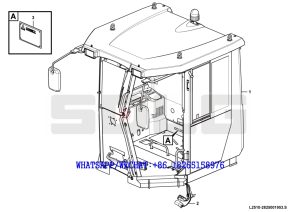 144 SDLG G9190 MOTOR GRADER Cab assembly assembly L2510-2825001953