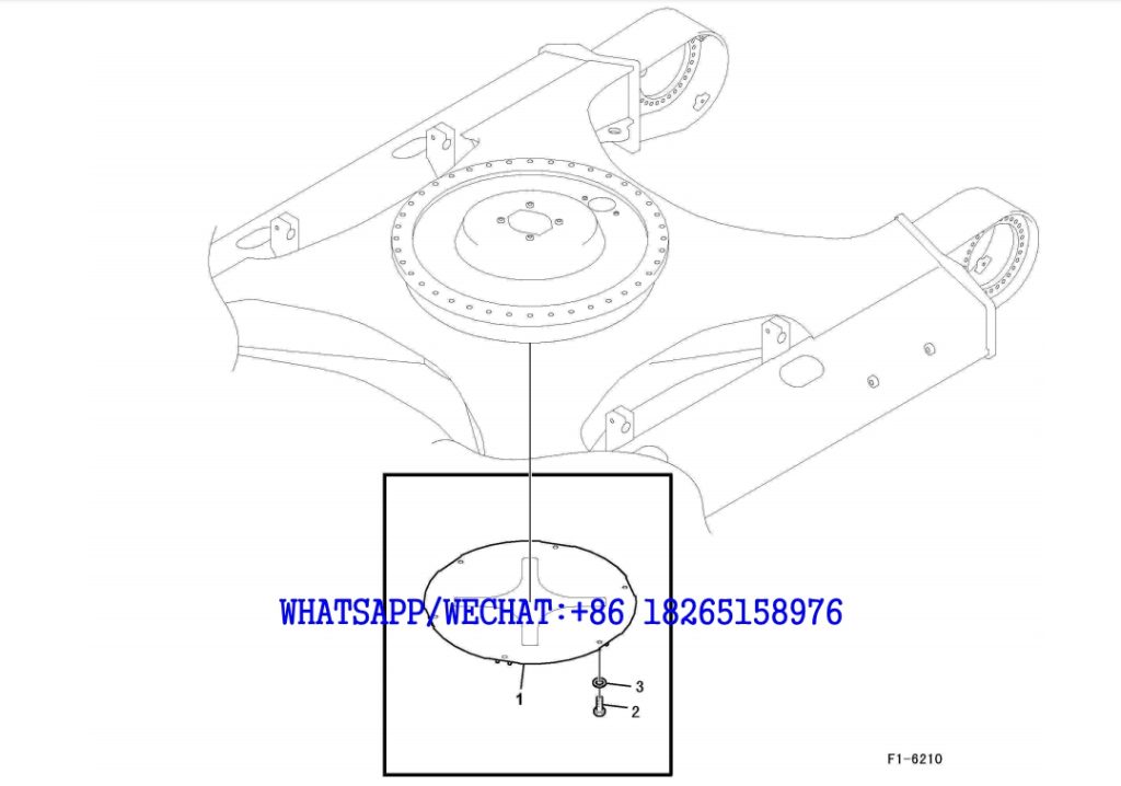 146 SDLG LG6225E HYDRAULIC EXCAVATOR Protecting plate F1-6210