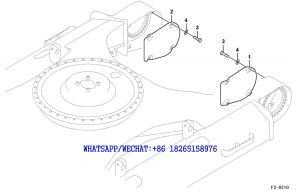 147 SDLG LG6225E HYDRAULIC EXCAVATOR Protective plate for travel motor F2-6210