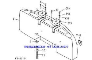 148 SDLG LG6225E HYDRAULIC EXCAVATOR Counterweights F3-6210