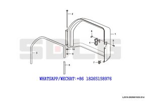 149 SDLG G9190 MOTOR GRADER Air conditioner cover assembly L2518-2929001630